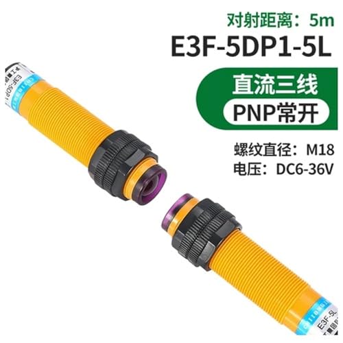 Capteur photoélectrique E3F-5DN1 PNP NO détection précise pour automatisme