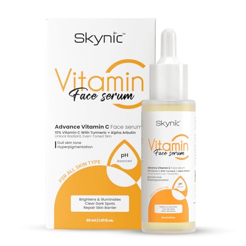Skynic 10% Vitamin C Face Serum with Alpha Arbutin, Turmeric Ext.|...