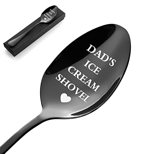 Dad's Ice Cream Shovel Gifts for Dad Laser Engraved Ice Cream Spoon