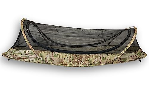 USGI Industries Bivy Tent | Lightweight Single Person Sleeping Net System for Outdoors, Camping, Survival, Hiking, Backpack | Mesh Protection (OCP)