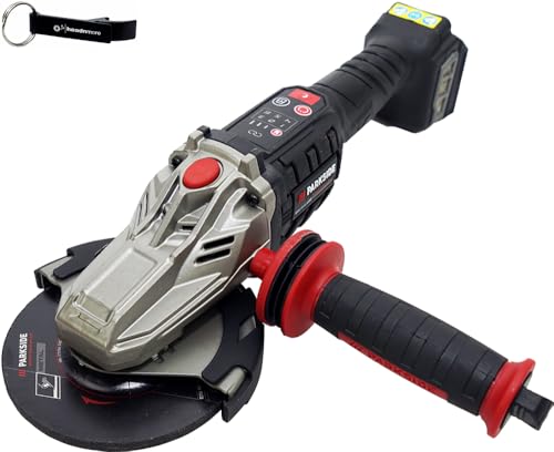 HEADNMORE® Bundle Parkside Performance PPWSFA 20 - Amoladora angular con batería (20 V, incluye llavero)