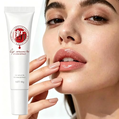 Vitamin Lip Serum - Dark Lightening Brightener for Smokers, Plumping Cream to Fade Dark Lips & Hydrate Dry Skin