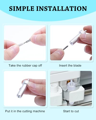 Image of 3PCS 45 Blade&Housing Compatible with Cricut Joy /Joy 2 /Joy Xtra for Craft