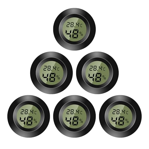 Thermometer Innen,Thermometer Digital Mini Hygrometer Thermometer Digitaler LCD-Monitor Innen Außen Feuchtemessgerät für Luftbefeuchter Keller...