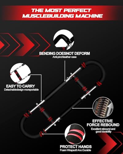 Chest Exerciser for Men, 70-110lbs Adjustable Twister Arm Trainer, Exercise Equipment for Home Use, Portable Home Gym Equipment - Image 4