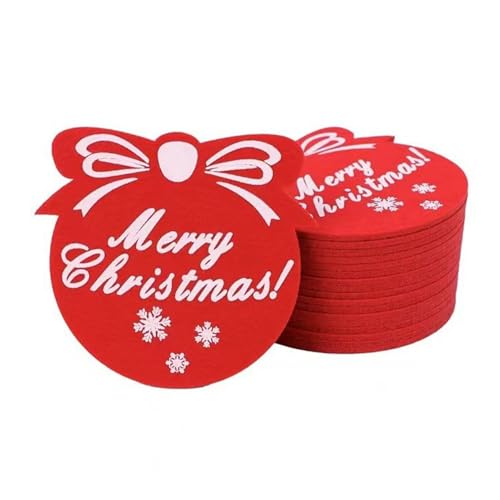 Zambuph Stoviglie Tappetino Antiscivolo Resistente al Calore Pratico Antiscivolo Sottobicchieri Natalizi in Feltro Molto pratici Tappetino