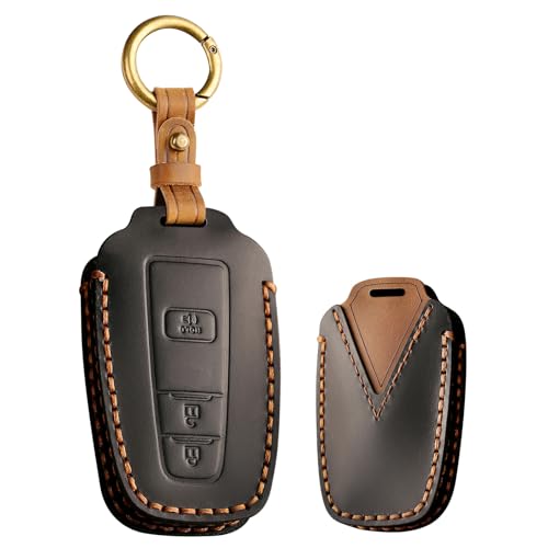 Coque de clé en cuir pour Avalon - Rénovation de clé usée boîtier 3 boutons