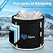 Hicare One-second Installation foldbale ice Bath tub for Athletes-Multiple Layered Portable Ice Bath Tub for Recovery and Cold Water Therapy, Cold Plunge Tub for Outdoor