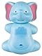 infinite by GEDA LABELS Fun Animal Elefant Zahnbürstenhalter, ABS & PVC, Blau, 7,5 x 5,5 cm