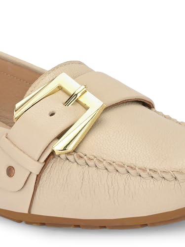 Image of egoss Lady Boss X Premium Genuine Leather Loafer Casual Shoes for Women-LG-15