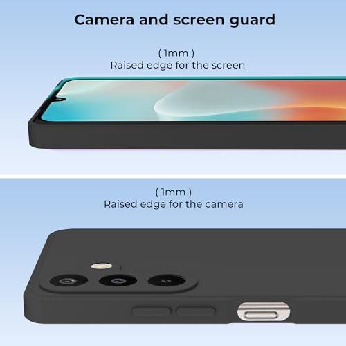 Image of A rtistque Back Cover Case for Samsung Galaxy M16 5G / F16 5G with Camera Protection | Shockproof TPU | Stylish Protective Design | Slim Fit | Ultra Matte | Samsung M16 Back Cover - Black