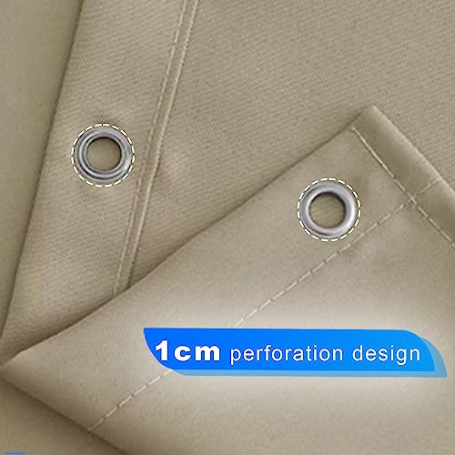 Rideau extérieur imperméable translucide à double perforation pour balcon - 6