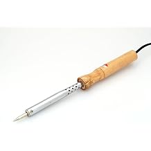 JCM 60W 120V Corded Electric Soldering Iron with Wood Handle, Pencil Tip