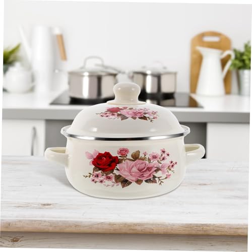 Marmite émaillée 16 cm pot cuisine résistant nouilles instantanées - 7