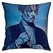 Johnny Depp - Fundas de almohada para interiores y exteriores, 45 x 45 cm