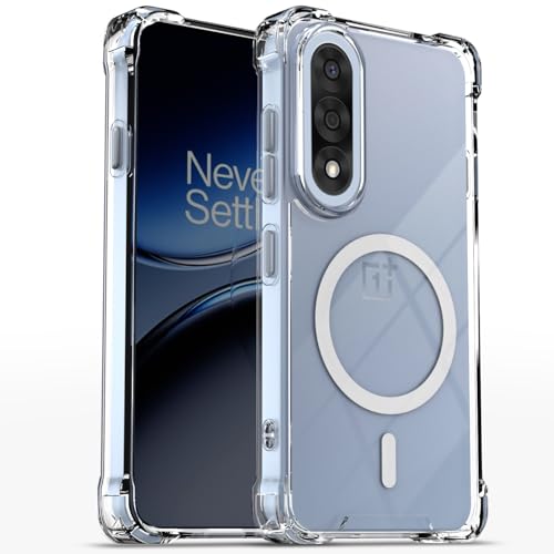 Image of Pikkme Back Cover for OnePlus Nord 5 5G Mag-Safe Shockproof PC + TPU Protective Case Magnetic Support Bumper Case (Transparent Mag-Safe)