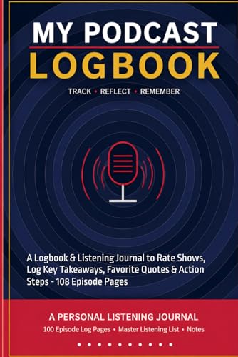My Podcast Logbook: A Logbook & Listening Journal to Rate