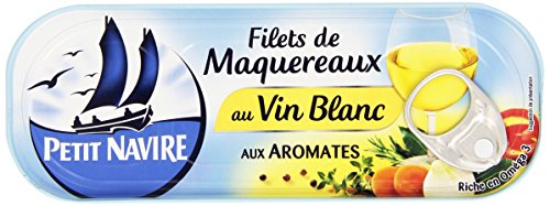 Filet De Maquereaux Vin Aromates Petit Navire La Boite De 175 G
