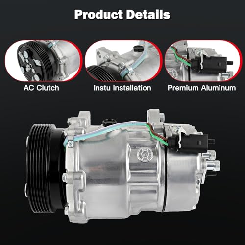 Image of CCIYU AC Compressor w /Clutch for Volkswagen Jetta 2.0L 2000