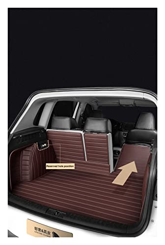 Jumea Luxury Car Trunk Mat Compatible With Bmw X1 E84 2010-2014 360° Full Cover Center Accessories Interior Leather (Color : Black) #TOP3