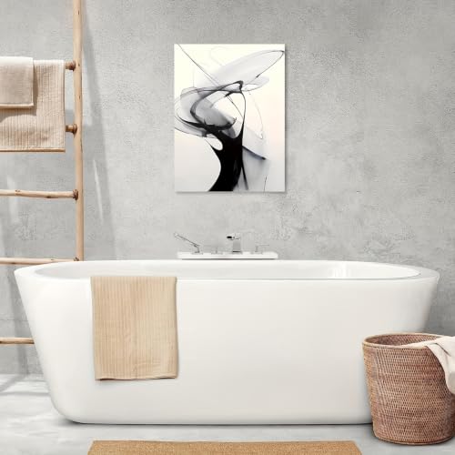 Impression sur toile abstraite fluide salon tableau moderne encadré
