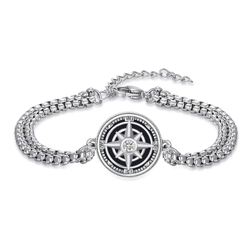 Pulsera Compass en Plata 925 con Nudo Celta miniatura 1