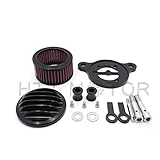 Black Air Cleaner Intake Filter System Kit For Harley Sportster XL883 XL1200 1988-2015 Black