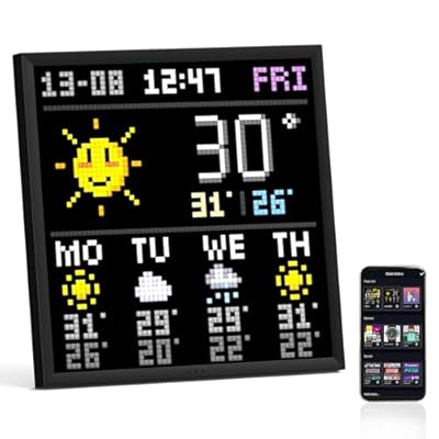 Pantalla Divoom Pixoo-64 WiFi Pixel Art con un Panel LED de 64x64, decoración de iluminación única con Control de aplicación | Ya disponible en tu tienda friki favorita! En mundofriki.es! Pantalla Divoom Pixoo-64 WiFi Pixel Art con un Panel LED de 64x64, decoración de iluminación única con Control de aplicación | Ya disponible en tu tienda friki favorita! En mundofriki.es!