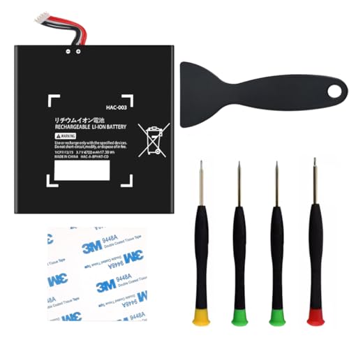 HAC-003 Battery 4700mAh-Compatible with Nintendo Switch Console Handhold HAC-001,High Capacity Internal Battery-with Installation Tools Kit