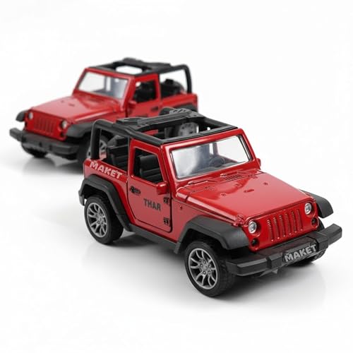 Image of HOMEYS 1:32 Scale DieCast Metal Toy Car with Pull Back Action - Openable Doors and Realistic Detailing Mini Model Vehicle for Kids Boys Girls and Collectors (RED-Open ROOF)