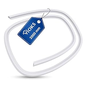 VIOKS Deurafdichting, 2 m, om zelf te maken, wit, voor koelkast/afdichting voor op maat te snijden, accessoires voor koelkast/vriezer