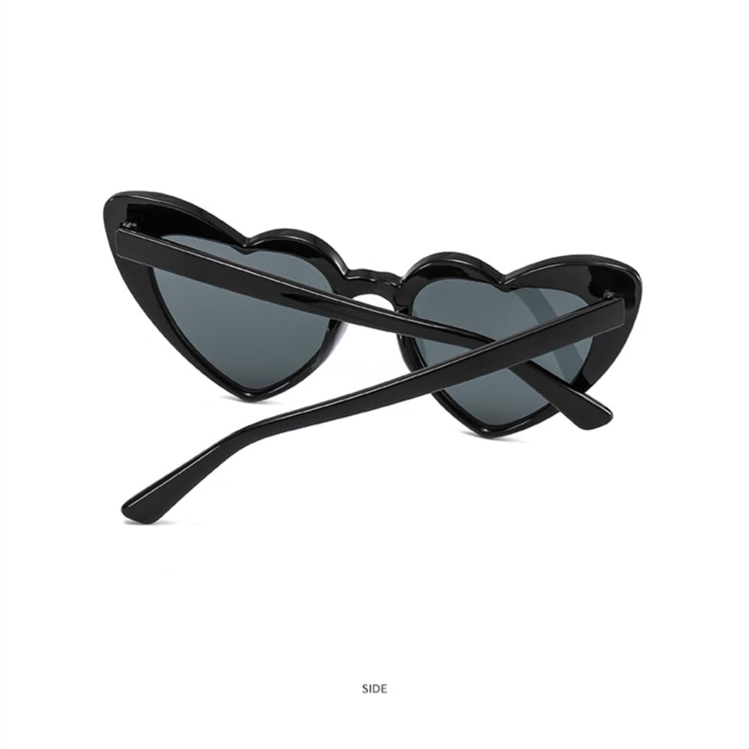 Occhiali da sole alla moda a forma di cuore, da donna, alla moda, da uomo, per viaggi e feste, protezione UV400.