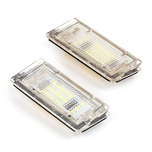 MKptopia 2 piezas luces LED para matrícula compatibles con B-MW E46 4D 323i 328i 98-00 325i 330i 325xi 330xi 01-03