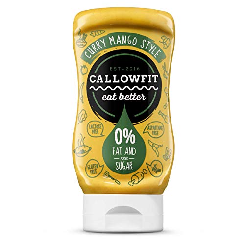 CALLOWFIT - Low Carb Sauce 0{30ae5d23d1df7a4810224b5106b4d954888083b84ea861363d9d32008915ec0a} Fat & Zucker - Diätsoße - CURRY MANGO STYLE 300ml