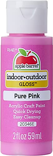 Apple Barrel Gloss Acrylic Paint in Assorted Colors (2-Ounce) 20346 Pure Pink