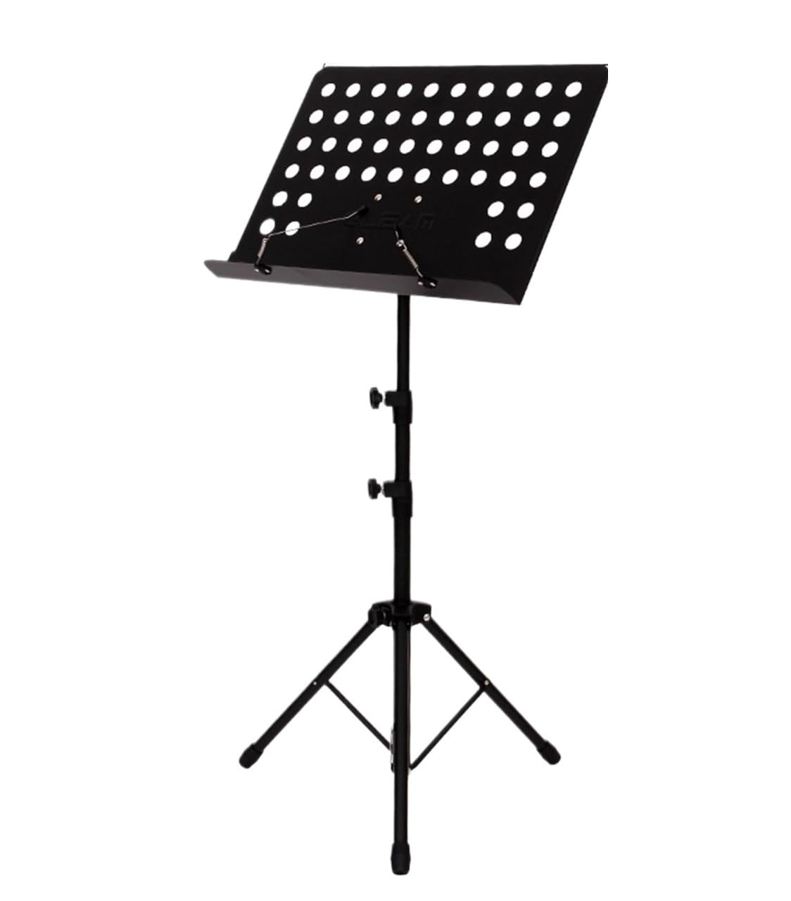 Atril plegable y portátil, Atril de metal regulable en altura 77-150 cm Multicolor(Black)