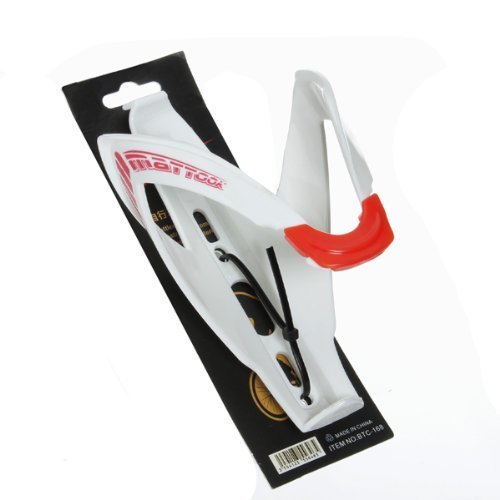 Well-Goal White Bike Bicycle Fiber Water Bottle Cage Holder by Well-Goal