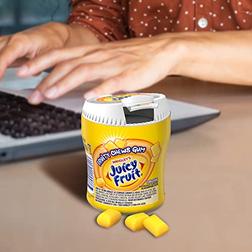 Juicy Fruit Fruity Chews Original Sugarfree Gum, 40 piece bottle (4 Bottles)