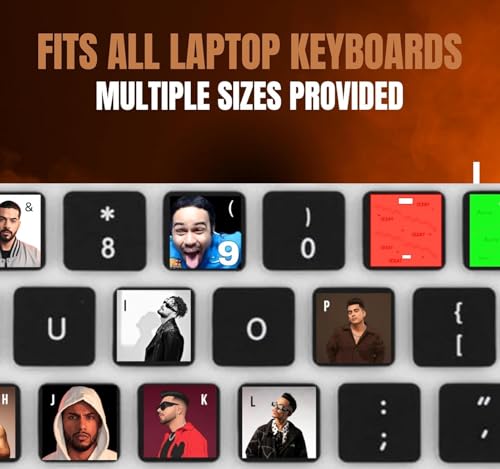Image of Memes Keyboard Stickers Compatible for All Keyboards Laptop and Desktop (DESI Hip HOP)