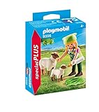 - PLAYMOBIL- Granjera con Ovejas Juguete, Multicolor (geobra Brandstätter 9356)