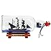 NAUTIMALL 11inch Black Pearl Caribbean Pirate Dual Model Ship in a Bottle Glass Ornament Table top Nautical Home Decoration Mayflower USS Constitution USCG Eagle Gift for boy (Con-B-27)