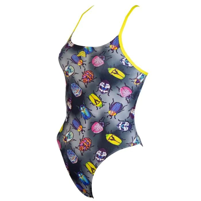 Maillot de bain une pièce pour fille Aquarapid Sirio Bugs imprimé multicolore taille 30