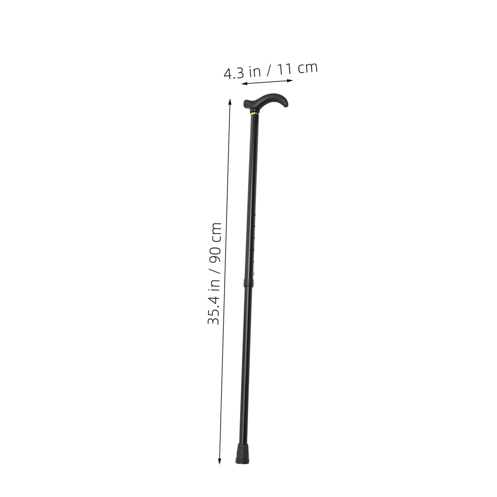 Bastón Plegable de Aleación de Aluminio Ajustable Altura para Personas Mayores con Base Antideslizante y Mango Ergonómico 2 Unidades Ideales para Senderismo Viajes y Paseos