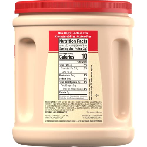 Coffee Mate Original Powder Creamer, 35.3 Oz Canister (Pack Of 2) With By The Cup Stainless Steel Measuring Spoons #TOP7
