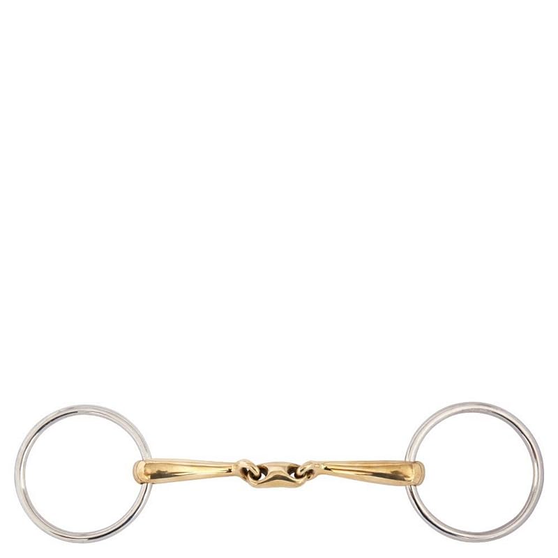 Mors double brisure Soft Contact avec canon courbé 14 mm protégeant le palais