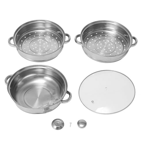 Sopa de vapor Pot de vapor engrosado de acero inoxidable de acero inoxidable de gran capacidad de gran capacidad doble stock de vapor para uso doméstico