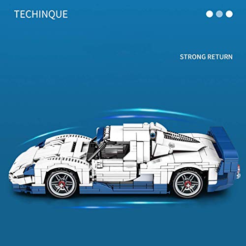 Technik Oldtimer 862 Klemmbausteine Oldtimer Rennwagen mit Klimmzugmotor Modellbausteine Konstruktionsspielzeug… – Bild 3