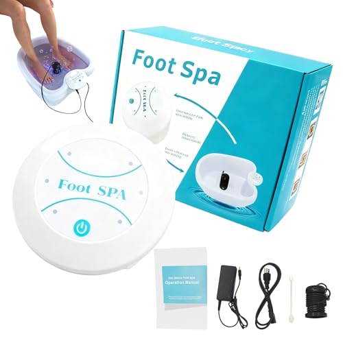 Behogan Bagno pediluvio agli ioni bianchi: disintossicazione pediluvio ionico per i piedi, disintossicazione ionica per i piedi, per la cura dei piedi (senza bacino)