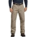 Dickies Men's Relaxed Fit Straight-Leg Duck Carpenter Jean, Desert Sand, 42W x 32L