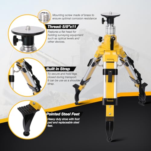 Elevator Tripod for Laser Level, Surveying Instruments With Adjustable Legs for Cross Rotary Lasers by Mountlaser - Image 4